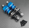 Tamiya TT-02 Aluminum Front/Rear Adjustable Plastic Ball Top 53mm Damper - 1Pr Blue