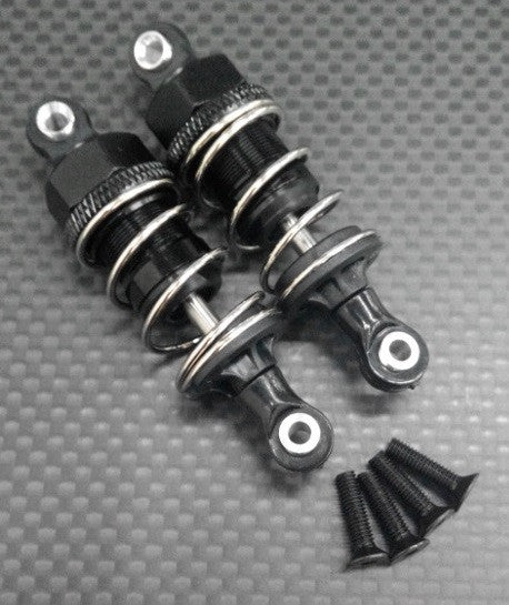 Tamiya TT-02 Aluminum Front/Rear Adjustable Plastic Ball Top 53mm Damper - 1Pr Black