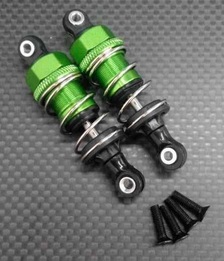 Tamiya TT-02 Aluminum Front/Rear Adjustable Plastic Ball Top 53mm Damper - 1Pr Green