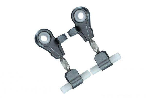 Tamiya TT-02 Aluminum Front Adjustable Upper Arm - 1Pr Gray Silver