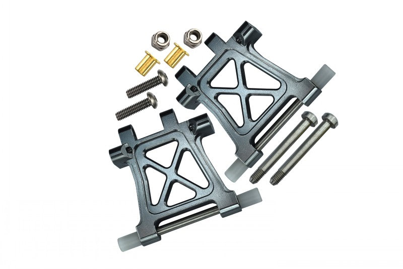 Tamiya TT-02 Aluminum Rear Lower Arm - 1Pr Gray Silver