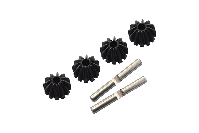 Tamiya TT-02 & TT-02B Steel Small Bevel - 6Pc Set Black