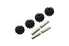 Tamiya TT-02 & TT-02B Steel Small Bevel - 6Pc Set Black