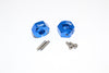 Tamiya DF02 & TT02B Aluminum Hex Adapter 12X7mm - 2Pcs Set Blue