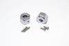 Tamiya TT02B Aluminum Hex Adapter 12X9mm - 2Pcs Set Gray Silver