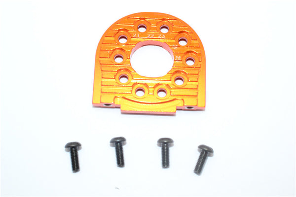 Tamiya TT-02B & TT-02 Aluminum Adjustable Motor Mount (For 16T-25T) - 1Pc Orange