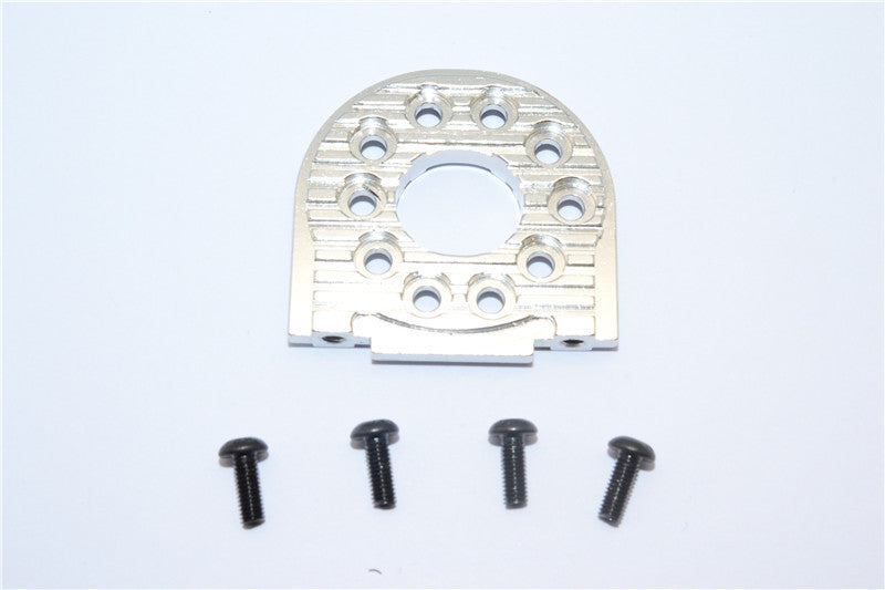 Tamiya TT-02B & TT-02 Aluminum Adjustable Motor Mount (For 16T-25T) - 1Pc Silver