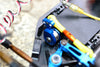 Tamiya TT02B Aluminum Hi-Torque Servo Saver 25T With Aluminum Tie Rod - 1 Set Blue