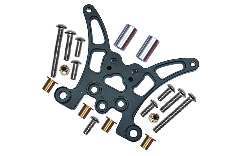 Tamiya TT02B Aluminum Rear Damper Plate - 1Pc Black