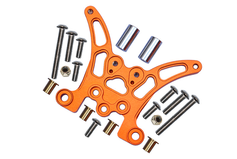 Tamiya TT02B Aluminum Rear Damper Plate - 1Pc Orange