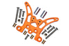 Tamiya TT02B Aluminum Rear Damper Plate - 1Pc Orange