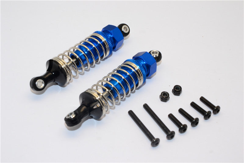 Tamiya TT02B Aluminum Front Adjustable Spring Damper (70mm) - 1Pr Set Blue