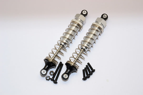 Tamiya TT02B Aluminum Rear Adjustable Spring Damper (95mm) - 1Pr Set Silver