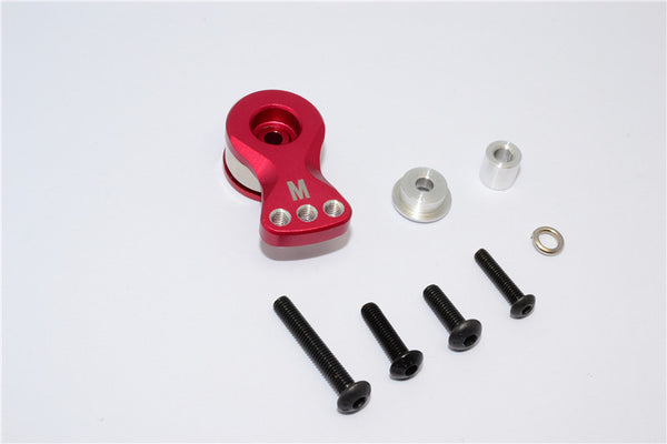 Tamiya TT02T Aluminum Hi-Torque Servo Saver For 25T Spline Output Shaft (M) - 1Pc Red