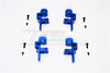 Tamiya TT02T Aluminum Front & Rear Body Post Mount With 12mm Magnet - 4Pcs Set Blue