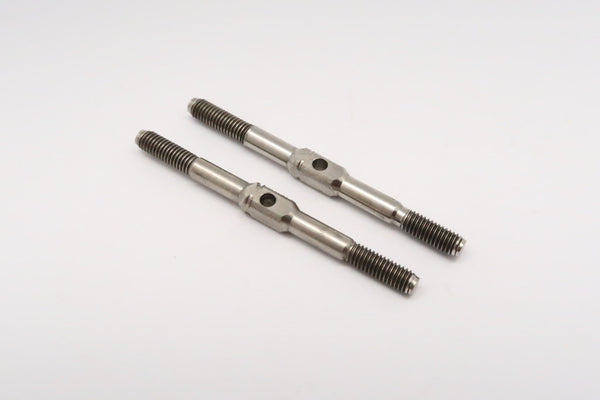 Titanium Square Turn Buckles 25mm Long Axle With 9mm Long M3 Thread - 1Pr