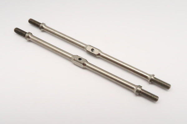 Titanium Square Turn Buckles 85mm Long Axle With 11mm Long M4 Thread - 1Pr