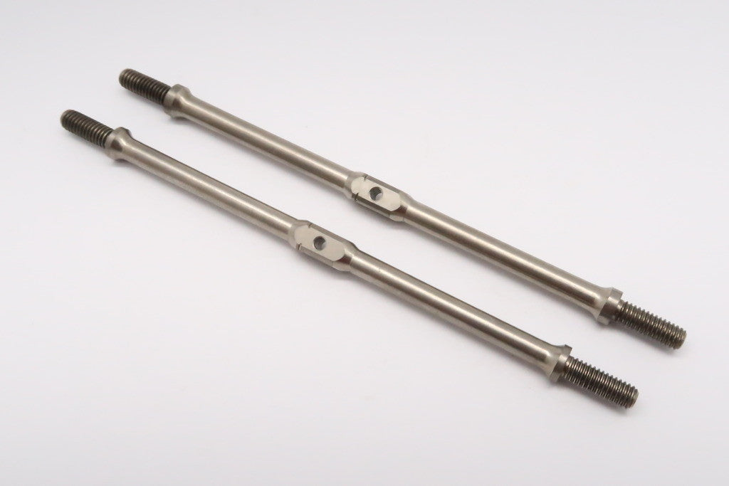 Titanium Square Turn Buckles 87mm Long Axle With 11mm Long M4 Thread - 1Pr