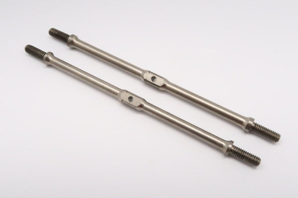 Titanium Square Turn Buckles 87mm Long Axle With 11mm Long M4 Thread - 1Pr