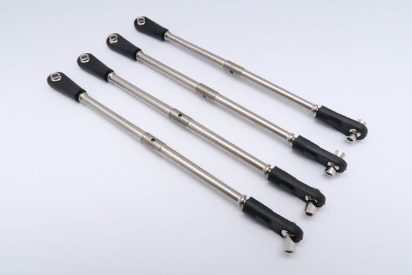 Traxxas Revo, Revo 3.3, E-Revo Titanium Completed Tie Rod Set With Ball Links (For Steering) - 2Prs Set Original Color