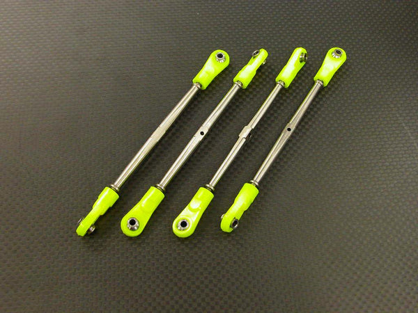 Traxxas Revo, Revo 3.3, E-Revo Titanium Completed Tie Rod Set With Ball Links - 2Prs Set (For Damper) Yellow
