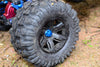 Aluminum Wheel Locker For Traxxas 1:5 X Maxx 6S / X Maxx 8S / XRT 8S Monster Truck Upgrades - 4Pc Set Blue