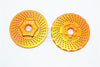 Traxxas X-Maxx 4X4 Aluminum Front Wheel Hex Claw +3mm With Brake Disk - 2Pcs Orange