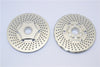Traxxas X-Maxx 4X4 Aluminum Front Wheel Hex Claw +3mm With Brake Disk - 2Pcs Silver