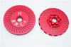 Traxxas X-Maxx 4X4 Aluminum Rear Wheel Hex Claw +3mm With Brake Disk - 2Pcs? Red