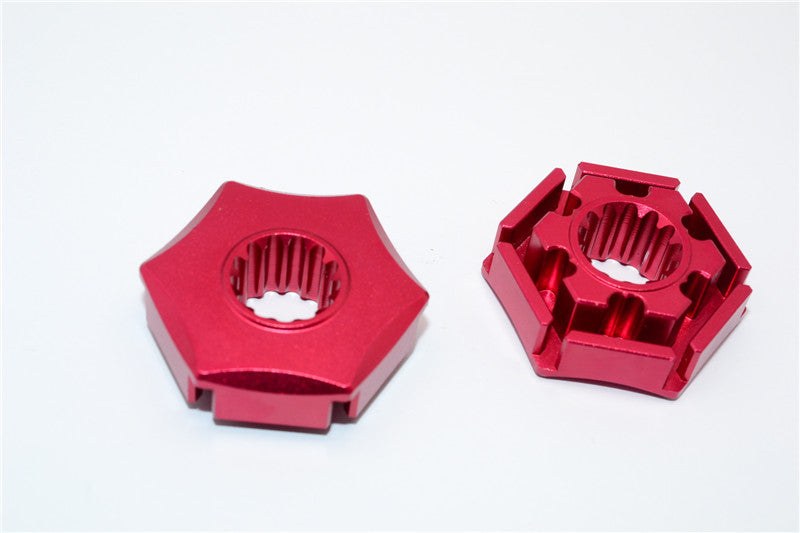 Traxxas X-Maxx 4X4 Aluminum Wheel Hex Claw (+3mm) - 2Pcs Red