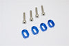 Aluminum Shims & Stainless Steel Screws For Traxxas 1:5 X Maxx 6S / X Maxx 8S / XRT 8S Monster Truck Upgrades - 1 Set Blue