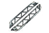 Aluminum Side Trail For Traxxas 1:5 X Maxx 6S / X Maxx 8S / XRT 8S Monster Truck Upgrades - 2Pc Set Gray Silver