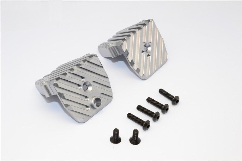 Traxxas X-Maxx 4X4 Aluminum Motor Heatsink Mount - 1 Set Gray Silver