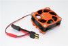 Traxxas X-Maxx 4X4 Aluminum Motor Heatsink With Cooling Fan - 1 Set Blue