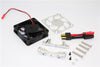 Traxxas X-Maxx 4X4 Aluminum Motor Heatsink With Cooling Fan - 1 Set Silver