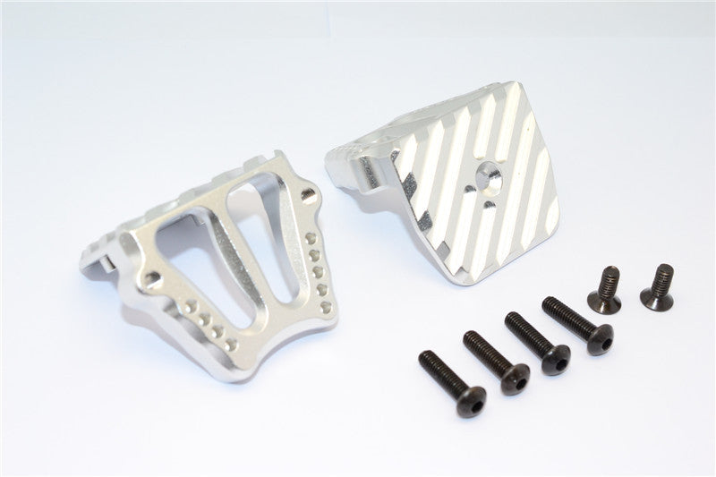 Aluminum Motor Heatsink Mount For Traxxas 1:5 X Maxx 6S / X Maxx 8S / XRT 8S Monster Truck Upgrades - 1 Set Silver