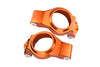 Aluminum Front C Hubs For Traxxas 1:5 X Maxx 6S / X Maxx 8S / XRT 8S Monster Truck Upgrades - Orange