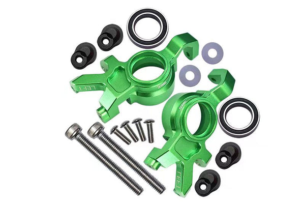Aluminum Front Oversized Knuckle Arm For Traxxas X Maxx 4X4 (For X Maxx 6S / 8S) - 16Pc Set Green