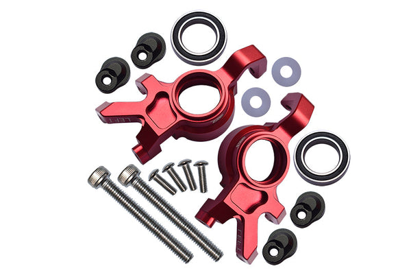 Aluminum Front Oversized Knuckle Arm For Traxxas X Maxx 4X4 (For X Maxx 6S / 8S) - 16Pc Set Red