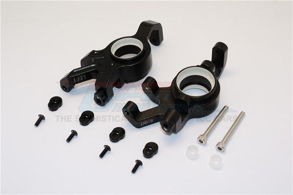 Traxxas X-Maxx 4X4 Aluminum Front Knuckle Arms With Collars - 1Pr Set Black