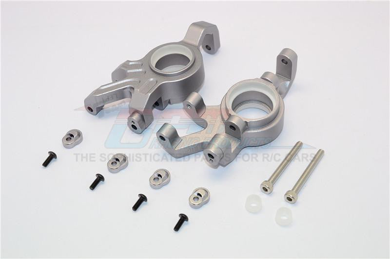 Traxxas X-Maxx 4X4 Aluminum Front Knuckle Arms With Collars - 1Pr Set Gray Silver