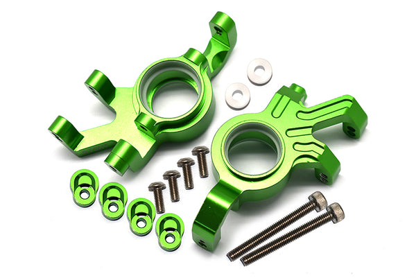 Aluminum Front Knuckle Arms With Collars For Traxxas 1:5 X Maxx 6S / X Maxx 8S Monster Truck Upgrades - Green