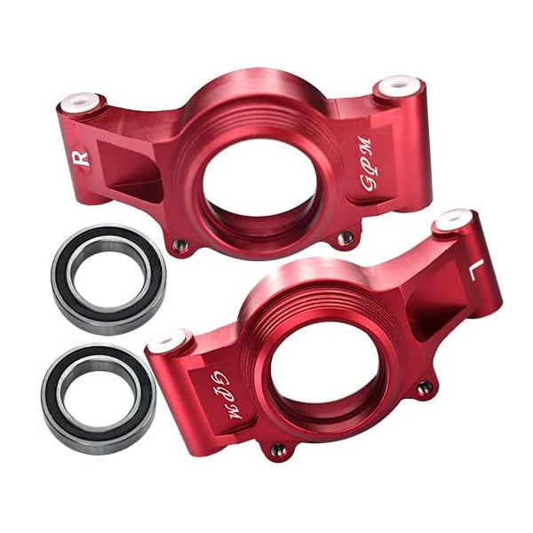 Aluminum 6061-T6 Rear Oversized Knuckle Arms For 1:5 Traxxas X Maxx 4X4 (For X Maxx 6S / 8S) - 4Pc Set Red