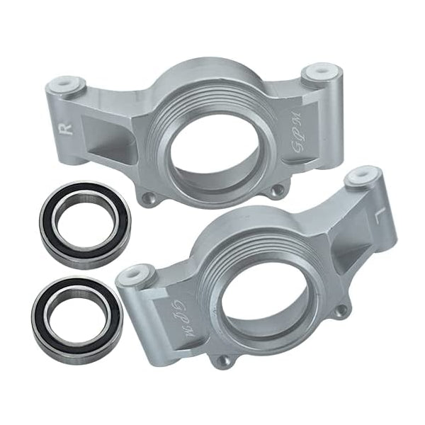 Aluminum 6061-T6 Rear Oversized Knuckle Arms For 1:5 Traxxas X Maxx 4X4 (For X Maxx 6S / 8S) - 4Pc Set Silver