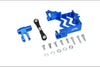 Traxxas X Maxx 4X4 Aluminum Servo Mount + Stainless Steel Tie Rod + 25T Aluminum Servo Horn (For X Maxx 6S / 8S) - 16Pc Set Blue