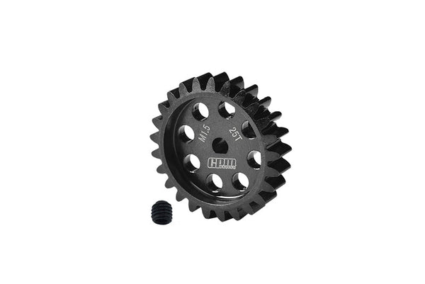 40Cr Steel Motor Gear 25T For 1:5 Traxxas X Maxx 6S / X Maxx 8S / XRT 8S Monster Truck Upgrades - Black