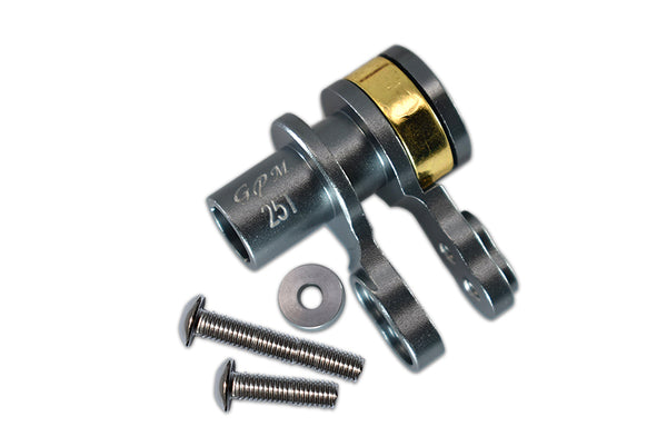 Traxxas X-Maxx 4X4 Aluminum 25T Servo Horn With Built-In Spring - 1 Set Gray Silver