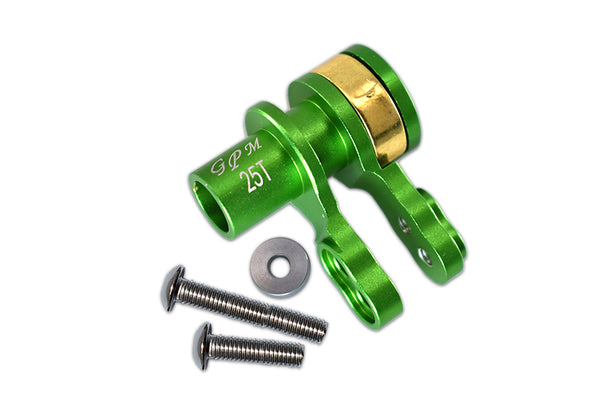 Traxxas X-Maxx 4X4 Aluminum 25T Servo Horn With Built-In Spring - 1 Set Green