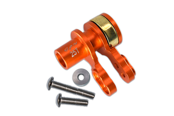 Traxxas X-Maxx 4X4 Aluminum 25T Servo Horn With Built-In Spring - 1 Set Orange