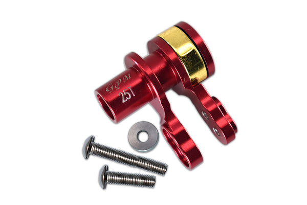 Traxxas X-Maxx 4X4 Aluminum 25T Servo Horn With Built-In Spring - 1 Set Red